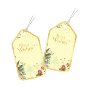 Gift Tags Best Wishes Yellow Tags