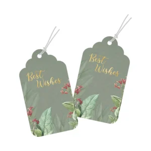 Best Wishes Tags Parties Gold Foil Tags