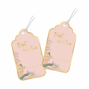 Best Wishes Tags Elegant Gold Foil Tags
